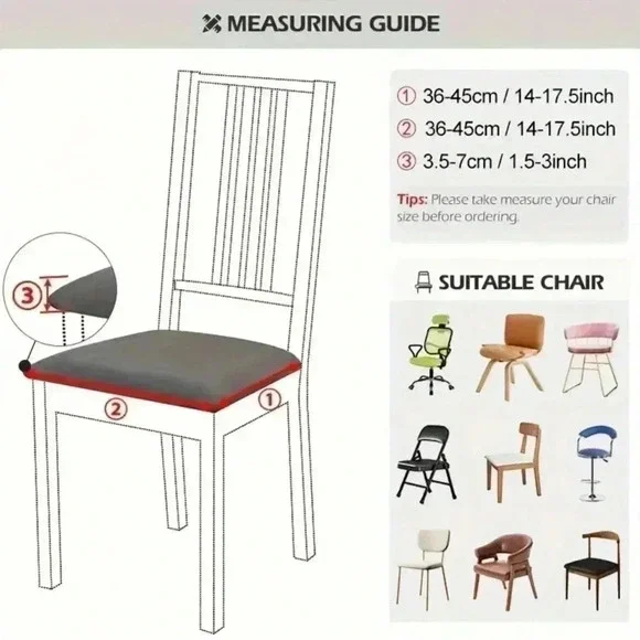 Dining Chair Covers Floral 4 Pack - Picture 3 of 3